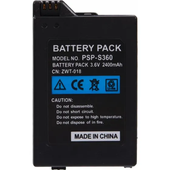 Sony Playstation Portable 2000/3000 Batteri 3.6V 2400mAh PSP-S360