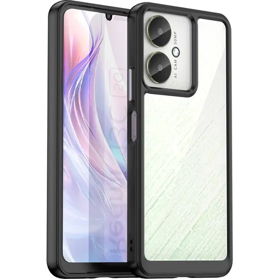 Xiaomi Redmi 13C / Poco C65 Hybrid Cover - Sort