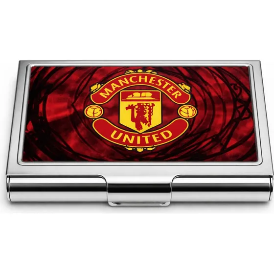 Manchester United Kortholder i sølvfarvet metal
