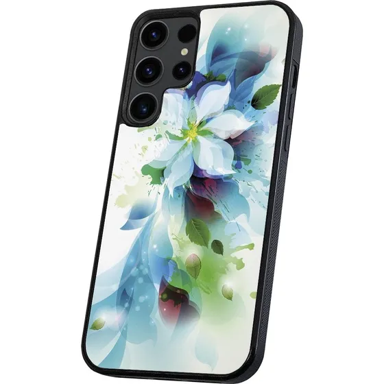 Samsung Galaxy S25 Ultra Cover - Blomst Sort