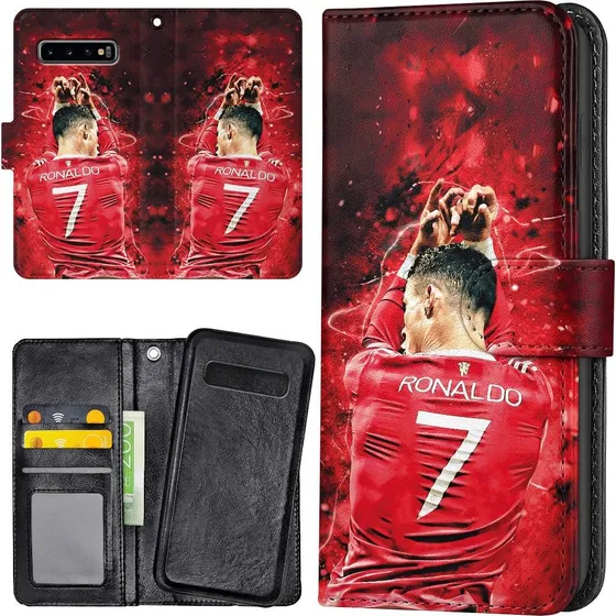 Samsung Galaxy S10 Ronaldo Mobilcover med Pungetui