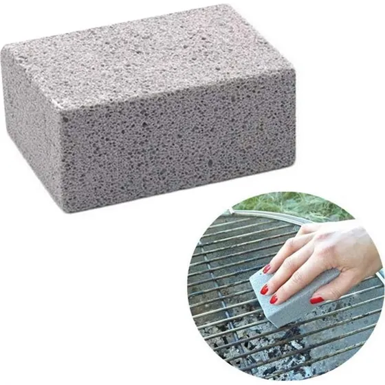 Rengøringsblok til grill og BBQ - Pimpsten 10x7x4cm