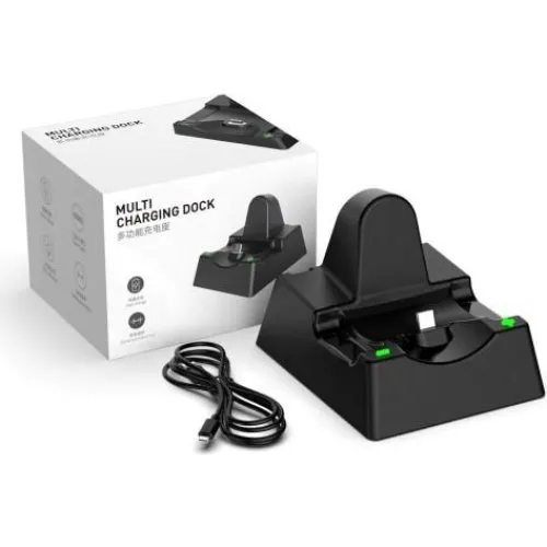 USB-C Opladerstativ til Nintendo Switch, Lite og OLED - Sort