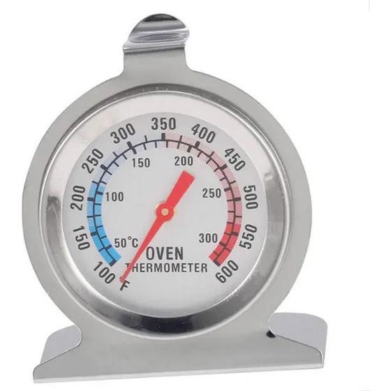 Rustfrit stål termometer til ovn og grill (50-300°C)