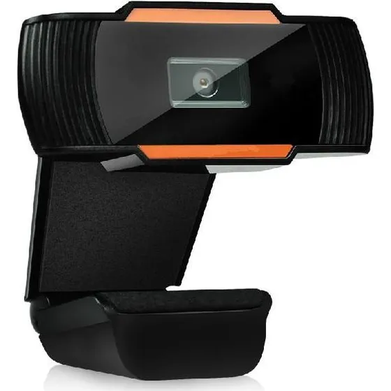 12MP HD 360 Webcam med mikrofon - Sort