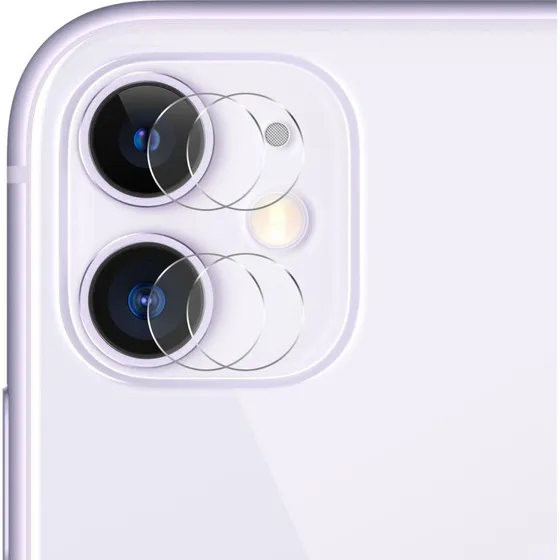 HAT PRINCE Hærdet glas kameralinse til iPhone 11 (2+2 stk)