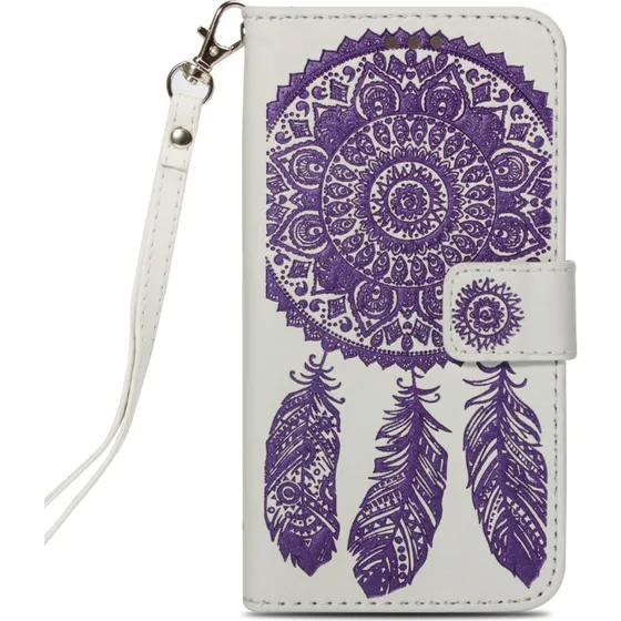 Imprint Dream Catcher Pung Etui til iPhone XS Max - Lilla