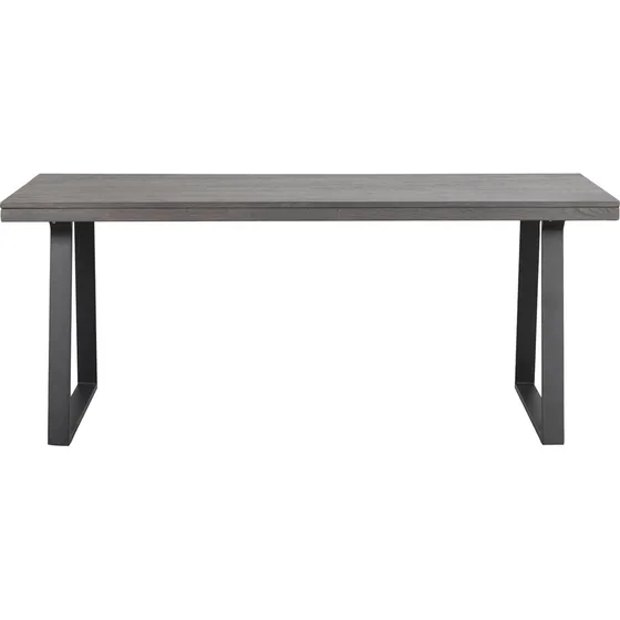 ROWICO Brooklyn Spisebord i brunt træ og sort metal (170x95)