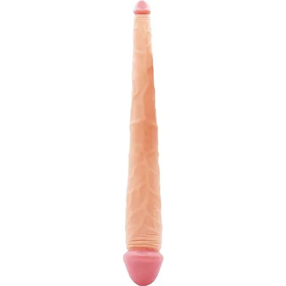 Realistisk Dobbeltdildo 35,5 cm med tydelige årer