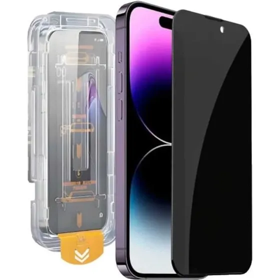 Easy Install iPhone 17 Pro Max Privacy Skærmbeskyttelse HD Glas