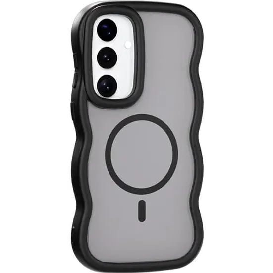 SKALO Skin Touch Wave Cover til Samsung Galaxy A57 5G - Sort