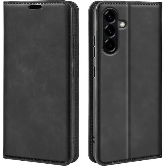 SKALO PU-Læder Flip Cover til Samsung Galaxy A57 5G - Sort