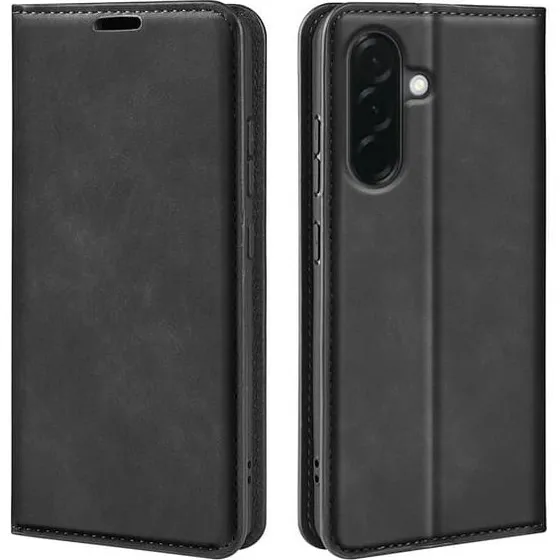 SKALO PU-Læder Flip Cover til Samsung Galaxy A37 5G - Sort