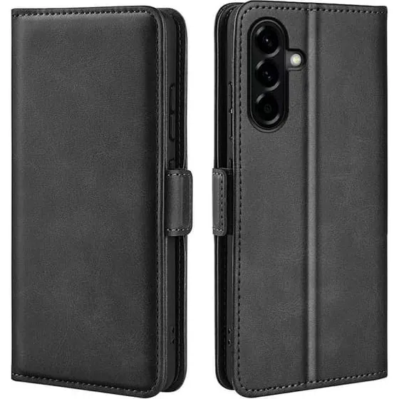 SKALO Premium ID Flip Cover til Samsung Galaxy A57 5G - Sort