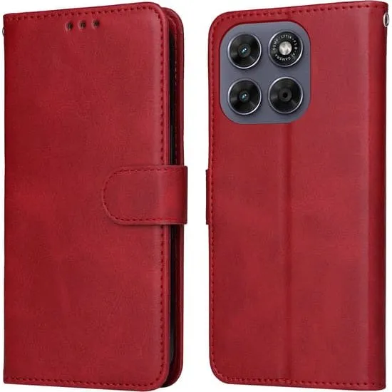 SKALO PU-læder Flip Cover til Motorola Moto G67 5G