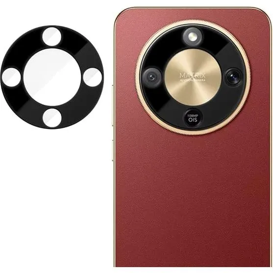 SKALO Honor Magic8 Lite 3D Kameralinse Beskyttelsesglas - Sort