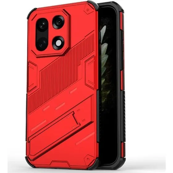 SKALO OnePlus 15 Armor Hybrid Punk Cover - Rød