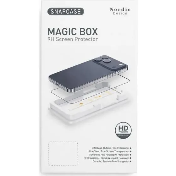 Snapcase MagicBox Skærmbeskytter til iPhone 17 - Gennemsigtig