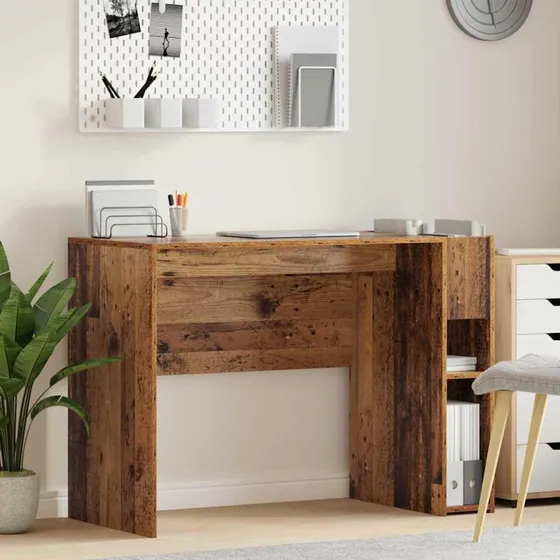 Skrivebord i konstrueret gammelt træ 109x50x78 cm