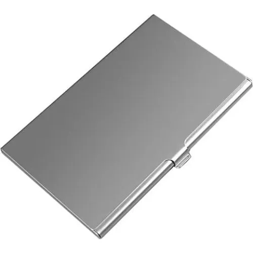 Glat aluminiumskortholder Slim - Sølv