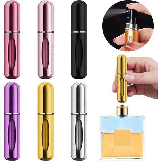 Refill parfumeflaske i spejlfarver, 6 ml