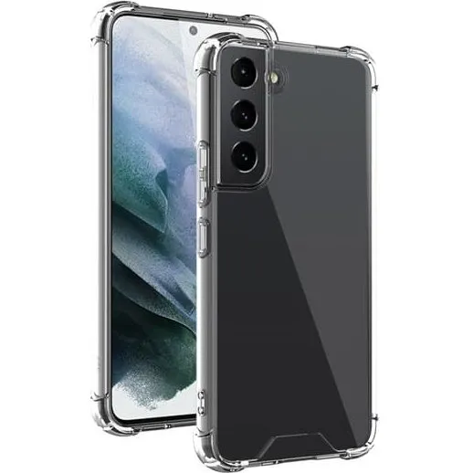 Samsung Galaxy S22 Ekstra stødsikkert etui - Gennemsigtig TPU