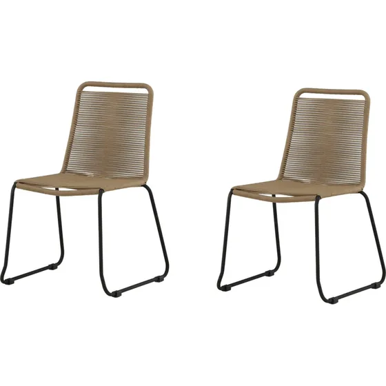 Venture Home Lindos Spisebordsstol 2-pak - Beige