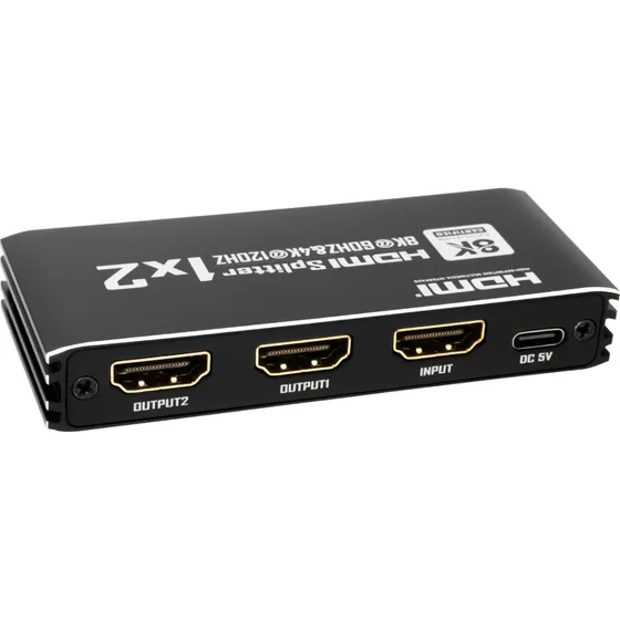 NÖRDIC HDMI 2.1 Splitter 1:2 - 8K60Hz & 4K120Hz