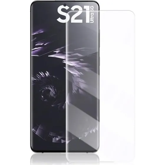 Samsung Galaxy S21 Ultra UV Skærmbeskytter i 3D Hærdet Glas