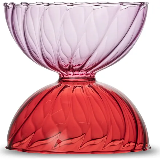 ByOn Carameli Skål 17 cm Rosa/Rød