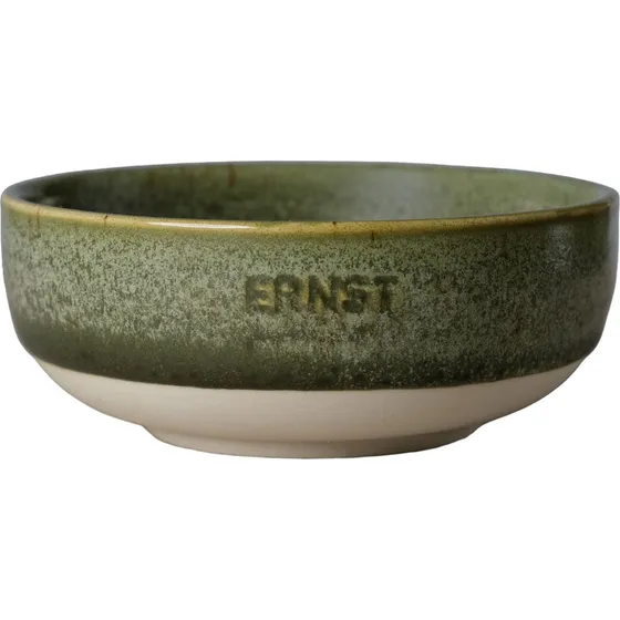 Ernst Skål Grøn/Natur 11 cm