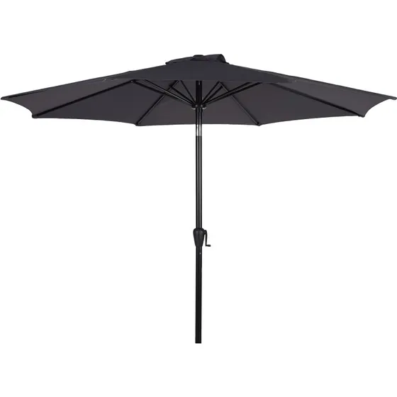 OUTFIT Alu parasol Ø 3 m med tilt - Grå