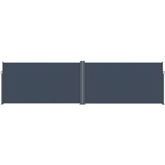 Lykke Side Markise dobbeltsidet 160x300 cm, mørkegrå (sæt x2)