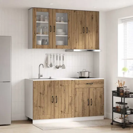 vidaXL LUCCA Køkkenmodul 4 dele i Artisan-eg