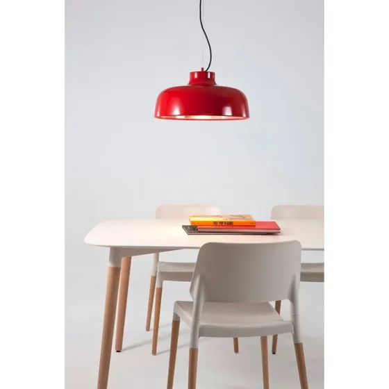 Santa & Cole M68 Pendellampe, rød – Aluminium