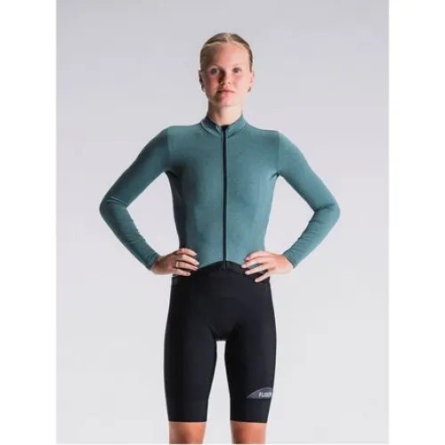 FUSION Womens Light LS Cycling Jersey - Green