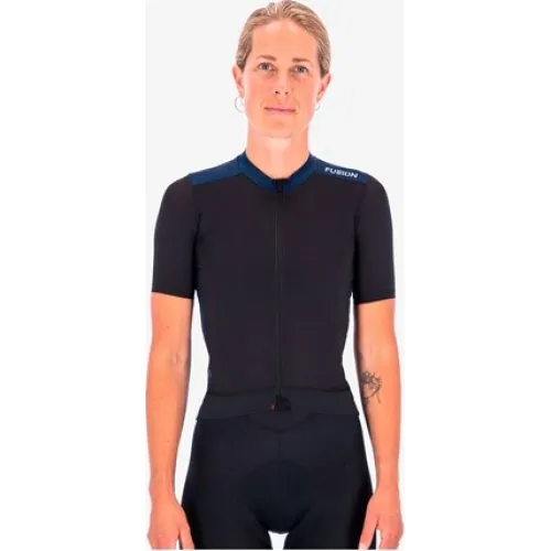 FUSION Womens Cycling Jersey - Dark Night Blue