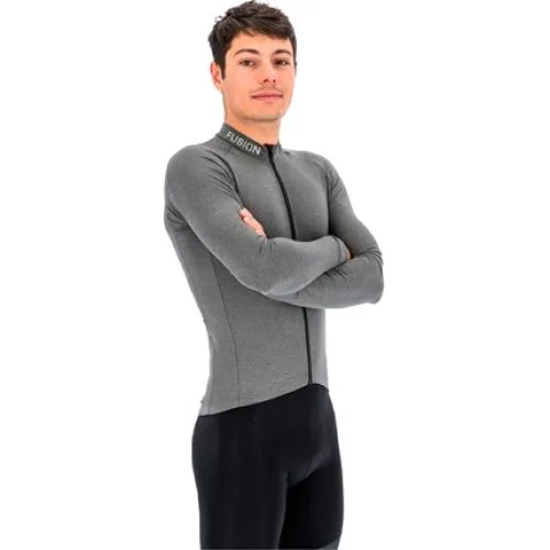 FUSION Mens Light LS Cycling Jersey - Grå
