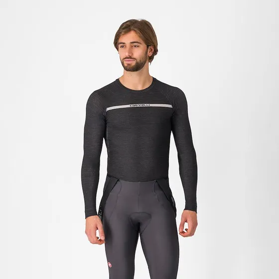 Castelli Merino Seamless langærmet baselayer - Sort
