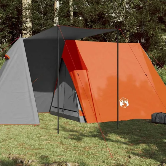 Vandtt 3-personers campingtelt gr/orange