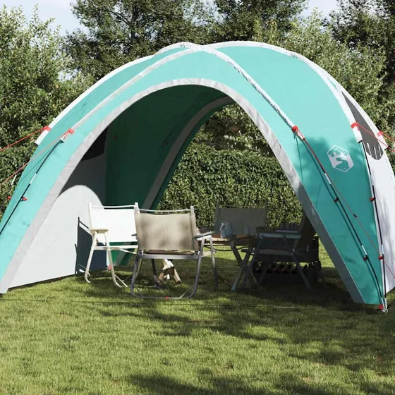 Vandtæt festtelt i grøn – nem opsætning (polyester/PVC)