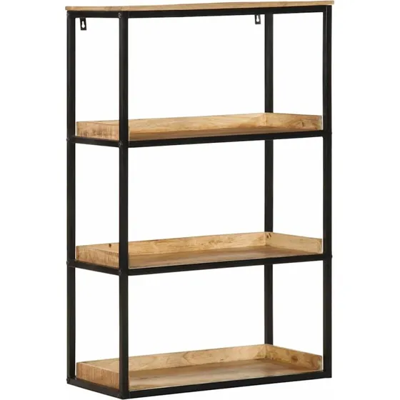 Bogreol i massivt mangotræ 70x35x110 cm