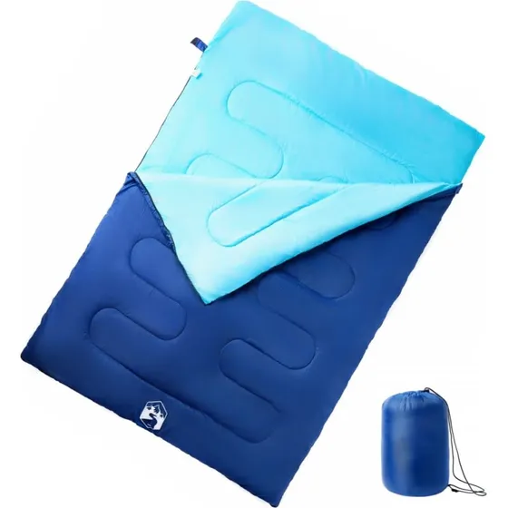 Dobbelt sovepose med puder 3-4 årstider til voksne