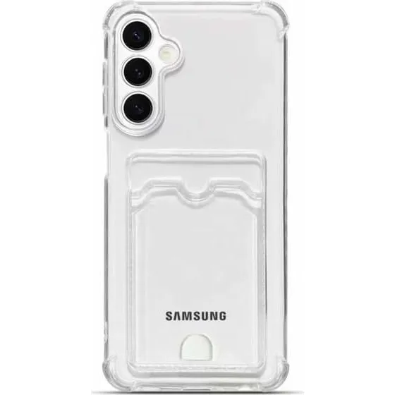 Samsung Galaxy A57 gennemsigtigt cover med kortholder