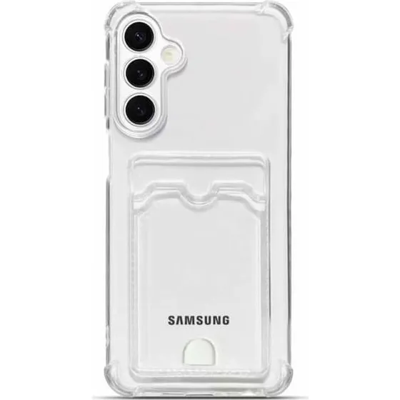 Samsung Galaxy A37 Cover med kortholder - Gennemsigtig mat finish