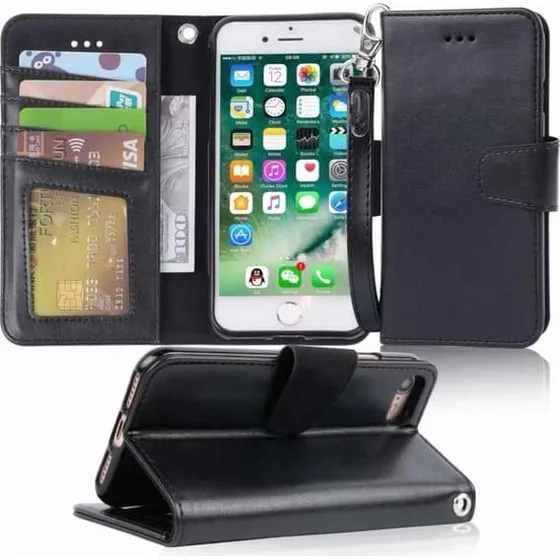 iPhone 7 / 8 / SE (2020/2022) Pung Taske - Sort