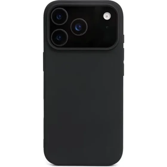 iPhone 17 Pro Max Silikone Etui - Mat Sort med Kamerabeskyttelse