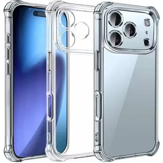 iPhone 17 Pro Stødsikkert Cover – Gennemsigtig TPU med kamerabeskyttelse