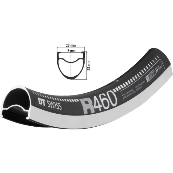 DT Swiss R460 700C Fælg - 20 huller - 23mm