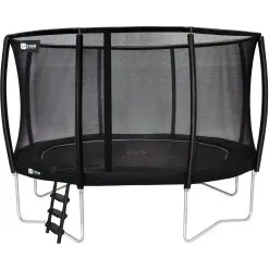 Etan Premium rund trampolin med sikkerhedsnet - grå